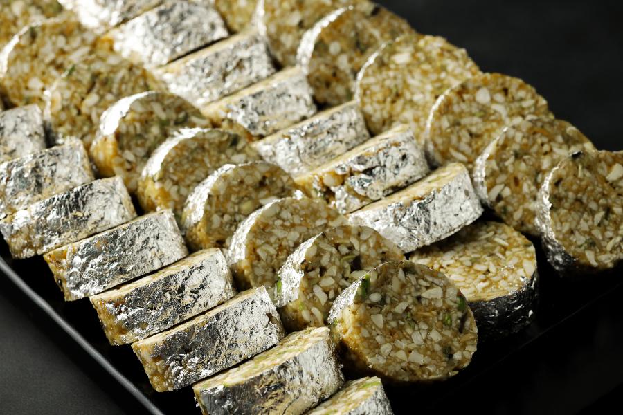 Kaju Roll with Silver Varak – Traditional Indian Sweet